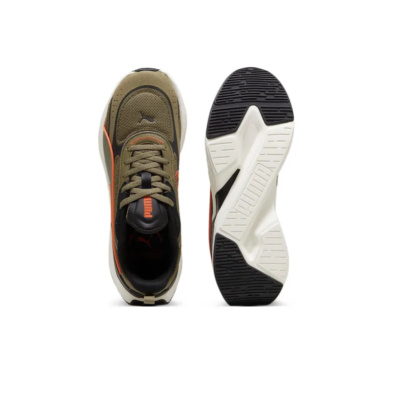 PUMA Softride Sway Anti Slip Wear Resistant Low Top Running Shoes Unisex Olive Green-3