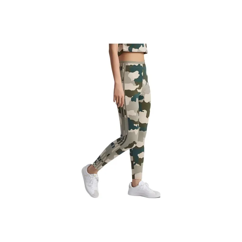 Adidas Free Shipping With AdiClub Essentials 3-Stripes Camo Print 7/8 Length Leggings-2