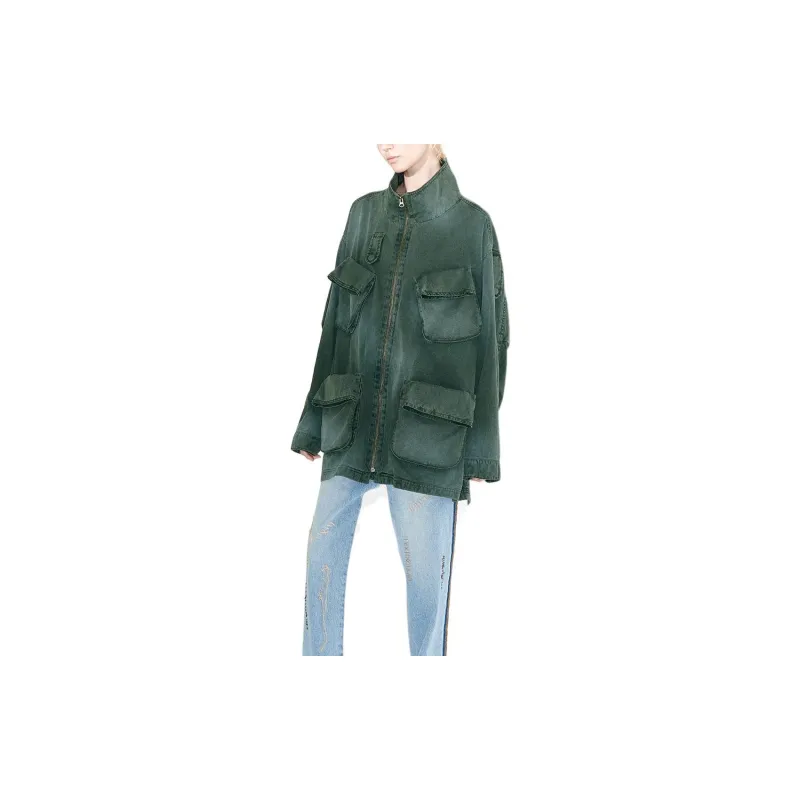 Open Yy CARGO POCKET FIELD JACKET Jackets Coats Unisex KHAKI/Khaki-4