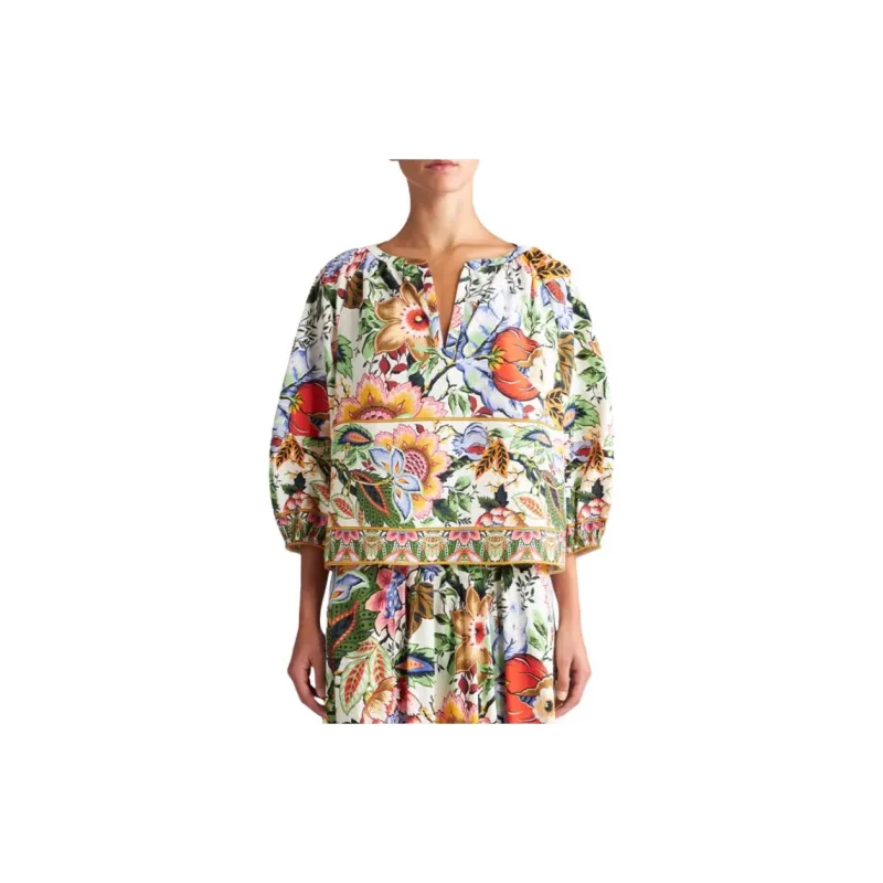 ETRO V-Neck Floral Printed Blouse-2