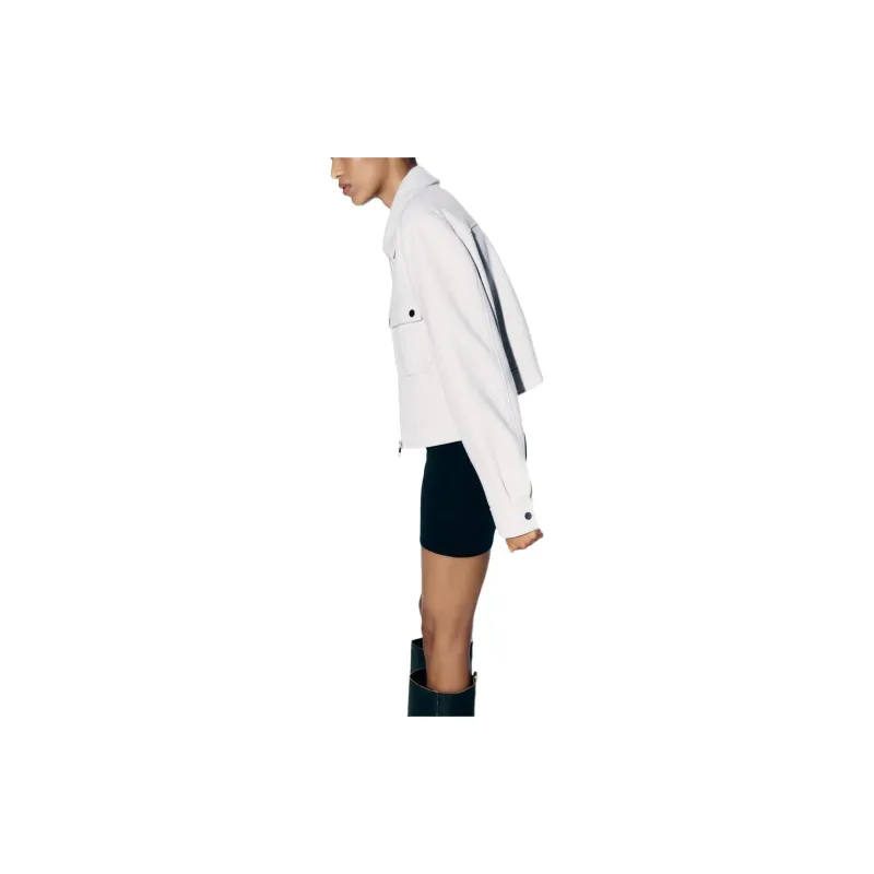 ZARA Jackets Coats Women's White-4