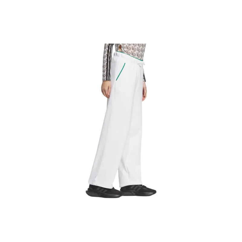 Adidas W Verbiage Pt1 Knitted Sports Pants Women's White-3