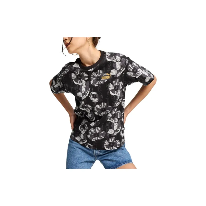 PUMA ESS+ T Shirt Women's Black-2