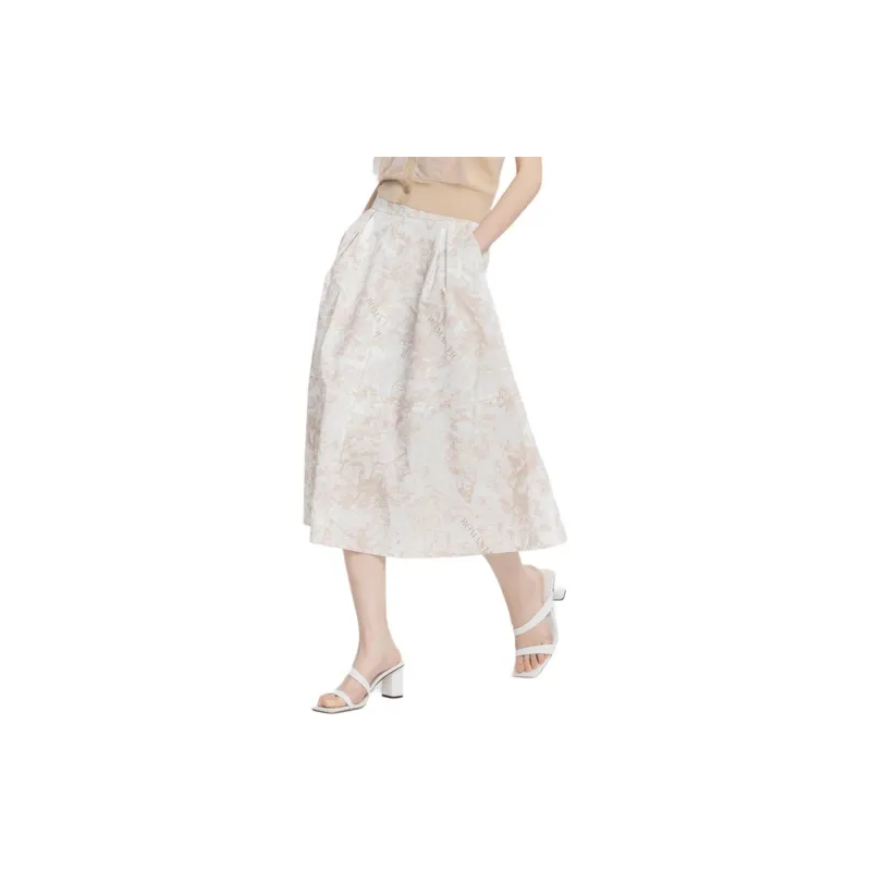 XG Casual Long Skirt Women's Folk Flower-4