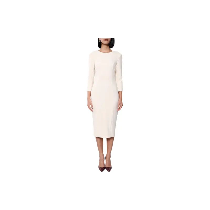BRAND BY MEI Long Sleeved Dresses Women's Apricot-1