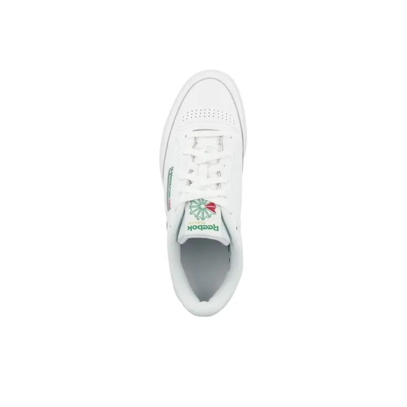 Reebok Cushioning Slip Resistant Low Top Casual Shoes Men's White Green-3