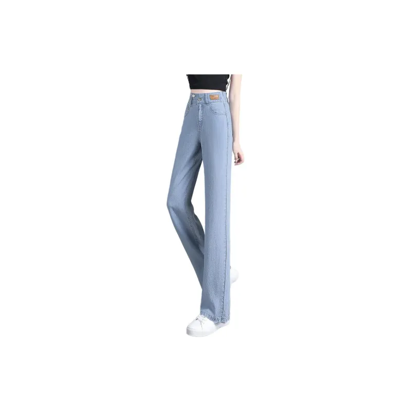 Mo Han Yi Mei Jeans Women's Light Blue-2