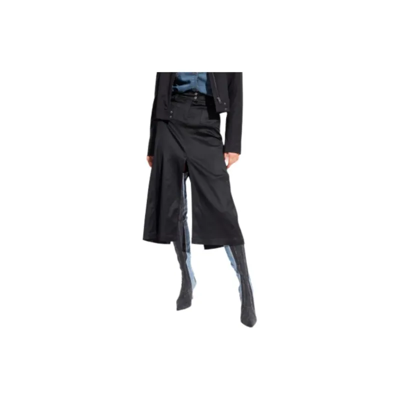 DIESEL Casual Long Skirt Women's Black-1