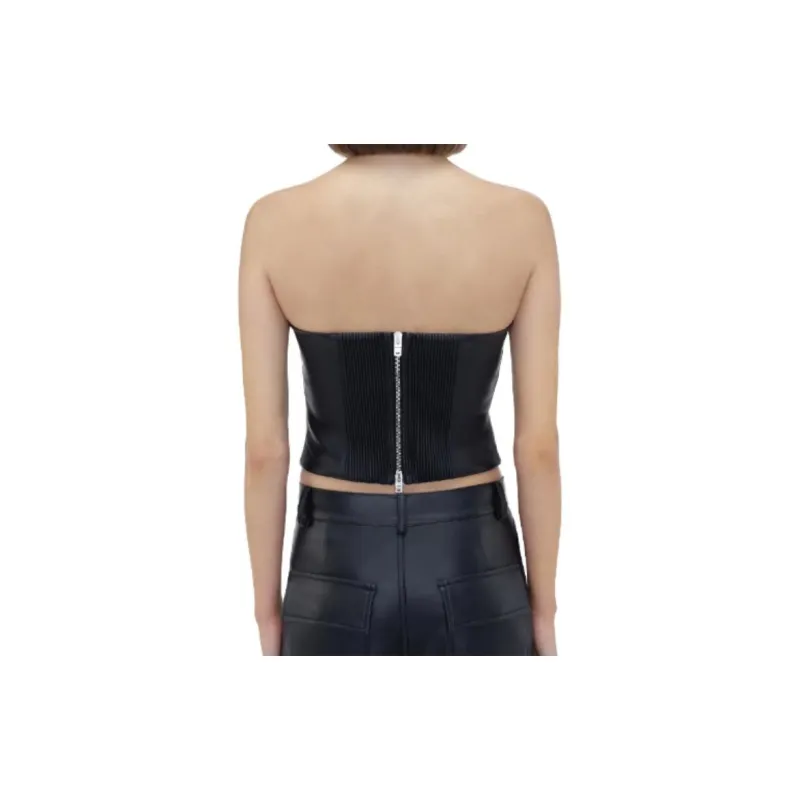 AMIRI Off The Shoulder Vegan Bustier Top-3