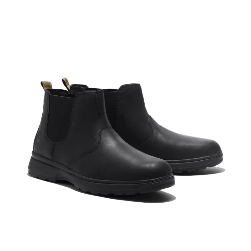 Timberland Short Chelsea Boots Men's Black-1