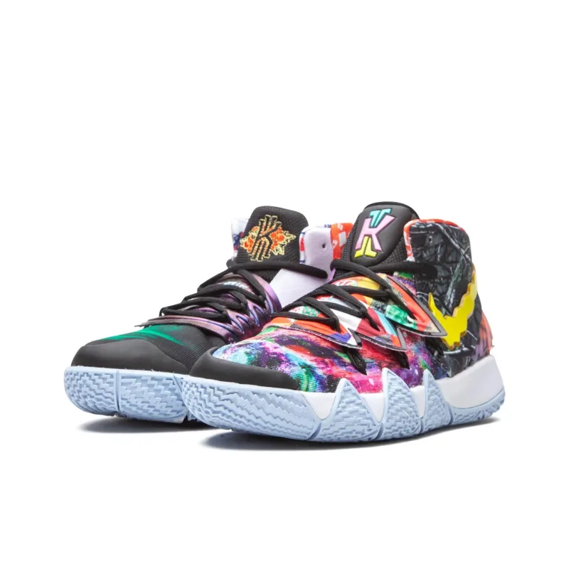 Nike Kybrid S2 What The Cushioned Slip-Resistant Mid-Top Basketball Shoes Men's Black-2
