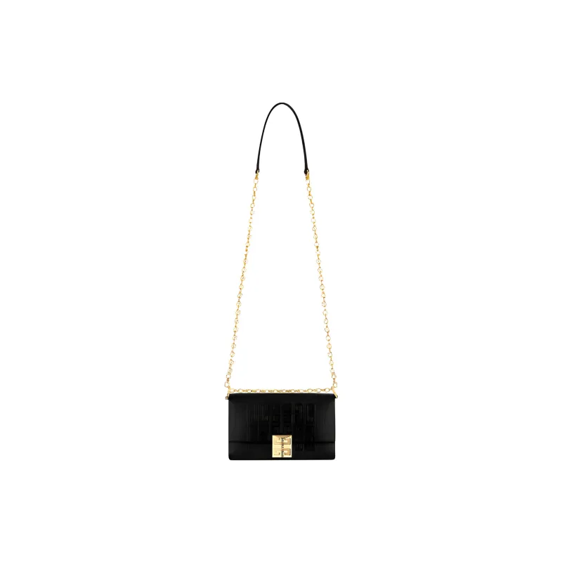 GIVENCHY 4G Cow Leather Crossbody Bag Small Size Women's Black-1