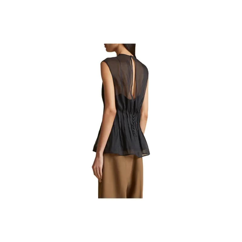 KHAITE Westin Top 'Black'-2