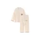 Matcha Star Ice Long-Sleeved Set-Apricot