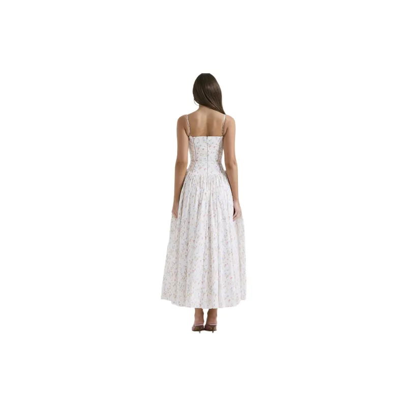 HOUSE OF CB YSABELLA Slip Dress Women's WHITE/White-3
