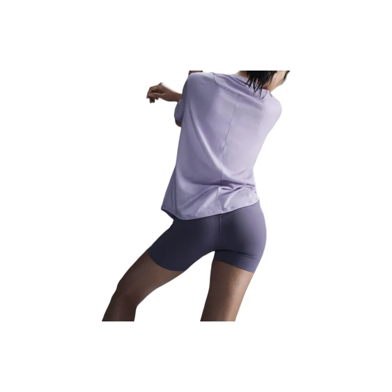 Nike Drop Shoulder Sleeve T Shirt Women's Purple-5