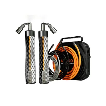 MOGOLD Sports & Fitness Non Countable Jump Ropes Adults Handle Material Aluminum Alloy+Rope Material Steel Wire 3m