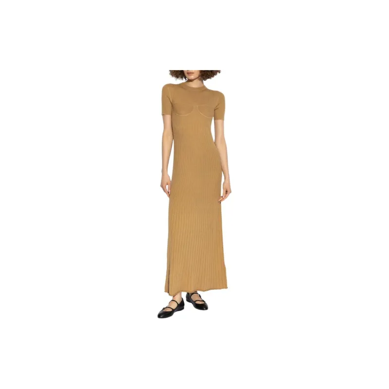 MaxMara Short Sleeve Ribbed Dress-2