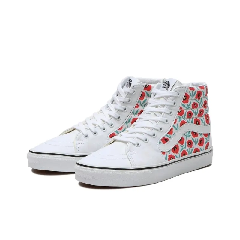 Vans Flowers Sk8 hi Sneakers Multicolor White-2