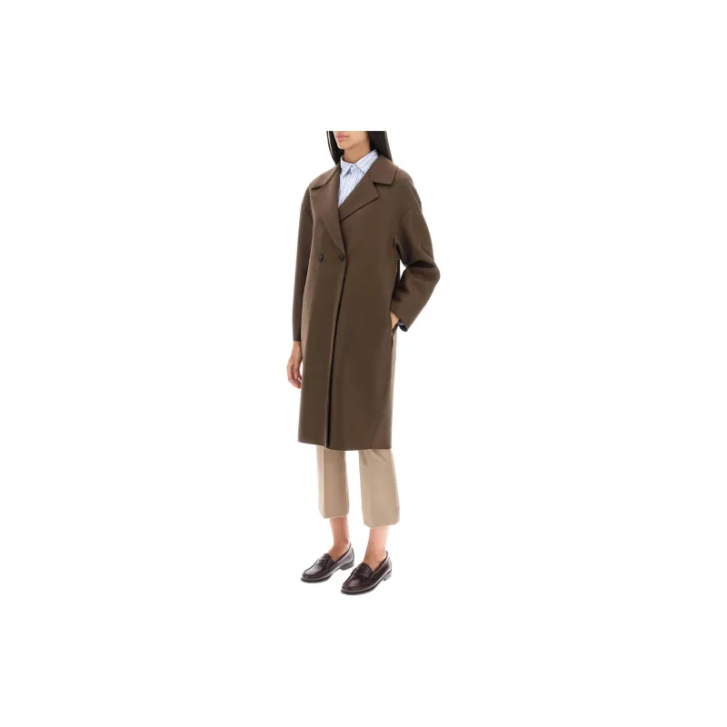 HARRIS WHARF LONDON Coats Women's Brown-1