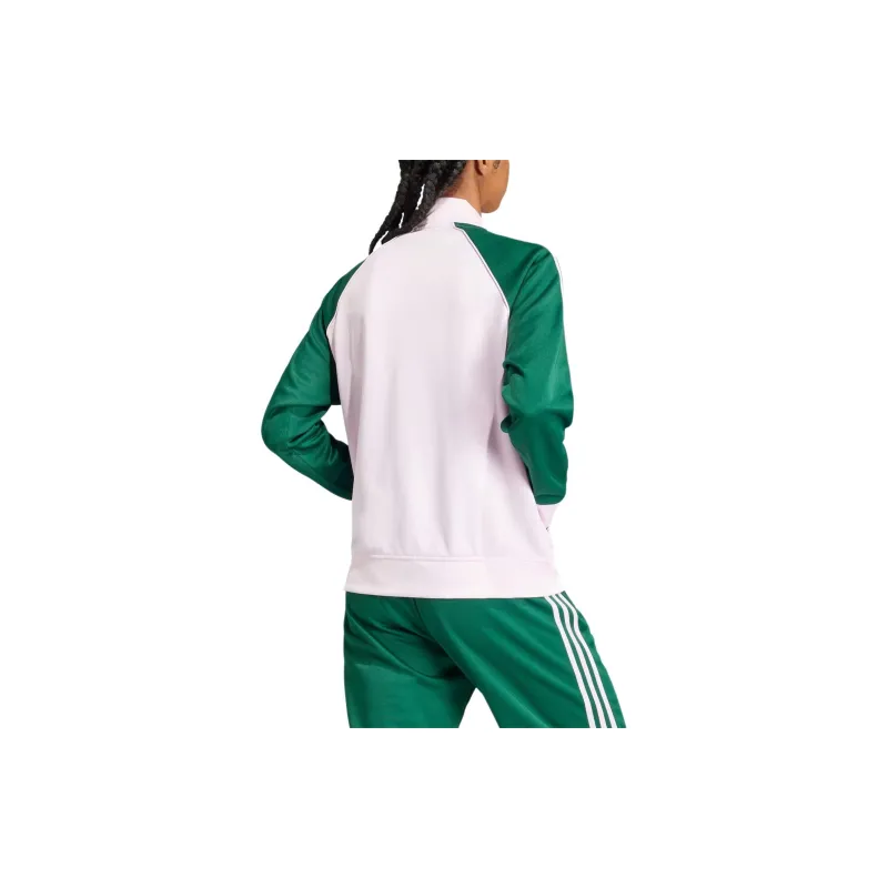 Adidas Adicolor Classics Sst Loose Track Top Baseball Jacket Women's Green-3