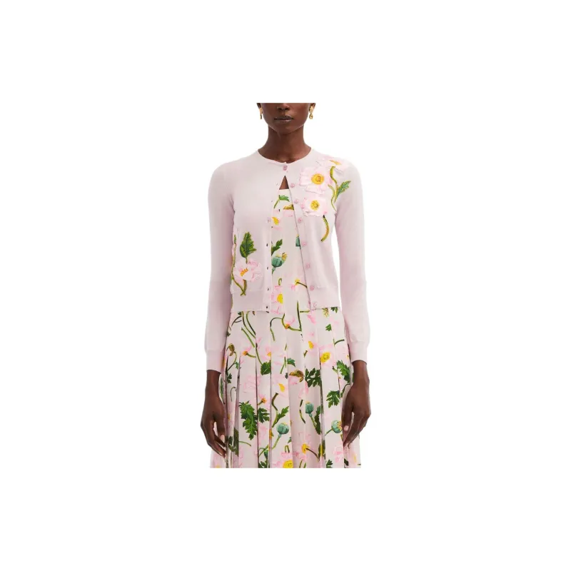 Oscar De La Renta Floral embellished Cardigan-2