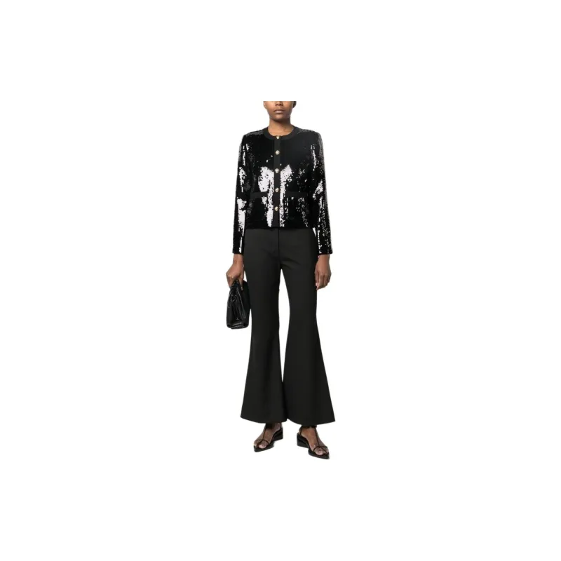 NILI LOTAN Sequin-embellished Buttoned-up Jacket-1