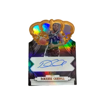 PANINI 17 18 Nets DeMarre Carroll Crown Custom 99 Signature Player Card Pass Through Sports Cards 1 Pc