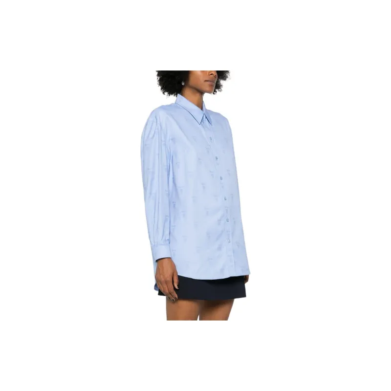 GUCCI Oxford Collared Long Sleeve Shirt-3
