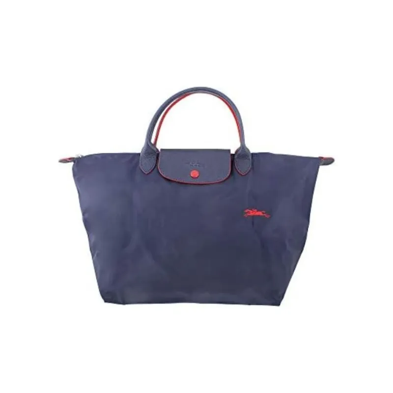 LONGCHAMP Le Pliage Nylon Fabric Dumpling Bag Handbags Medium Size Women's Navy-2