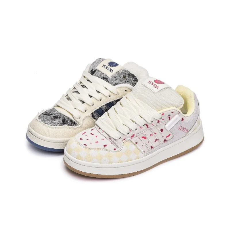 LIANGHUO Anti-Slip Wear-Resistant Low-Top Skateboard Shoes Women's Yellow Box Included-5