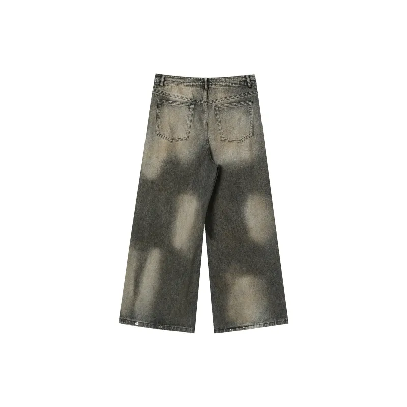 JHYQ Jeans Unisex Washed Gray-1