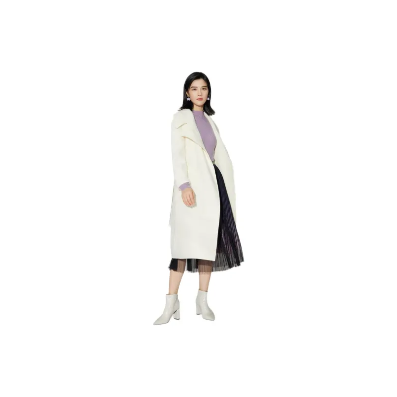 BBLLUUEE Coat Women's Crescent White-3