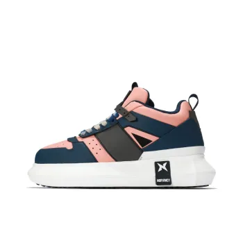 NORVINCY Low Top Skateboard Shoes Unisex Deep Blue Pink