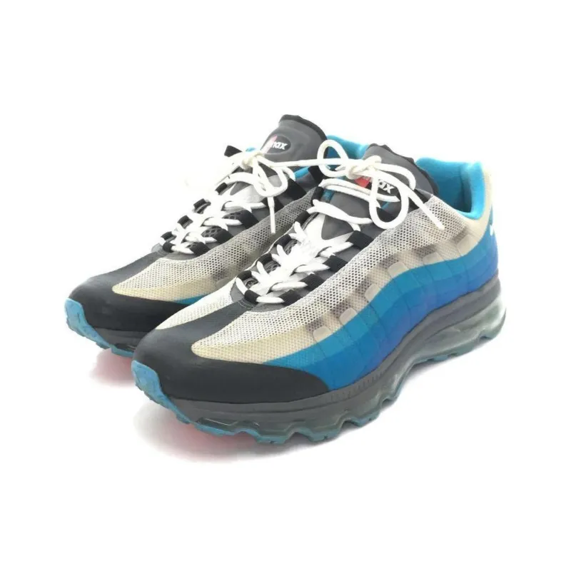 Nike Air Max 95 + BB Cushioning, Wear Resistant Low Top Casual Shoes Unisex Gray Blue-2