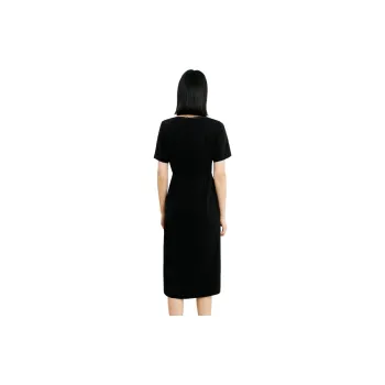 Yan Domain Short-Sleeved Dresses Women's Black