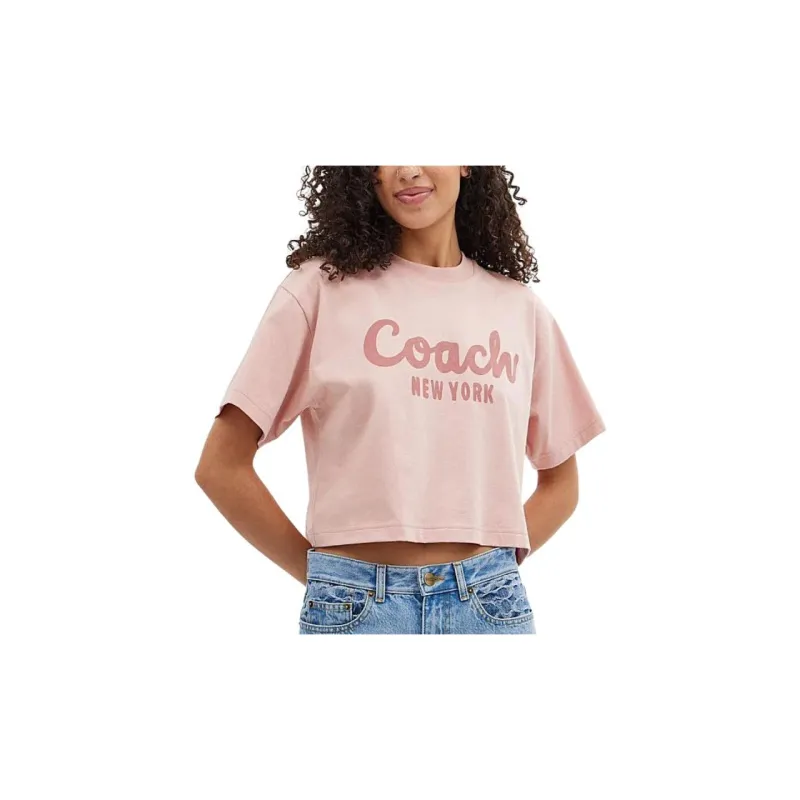 COACH SS24 T Shirt Women's Pink-1