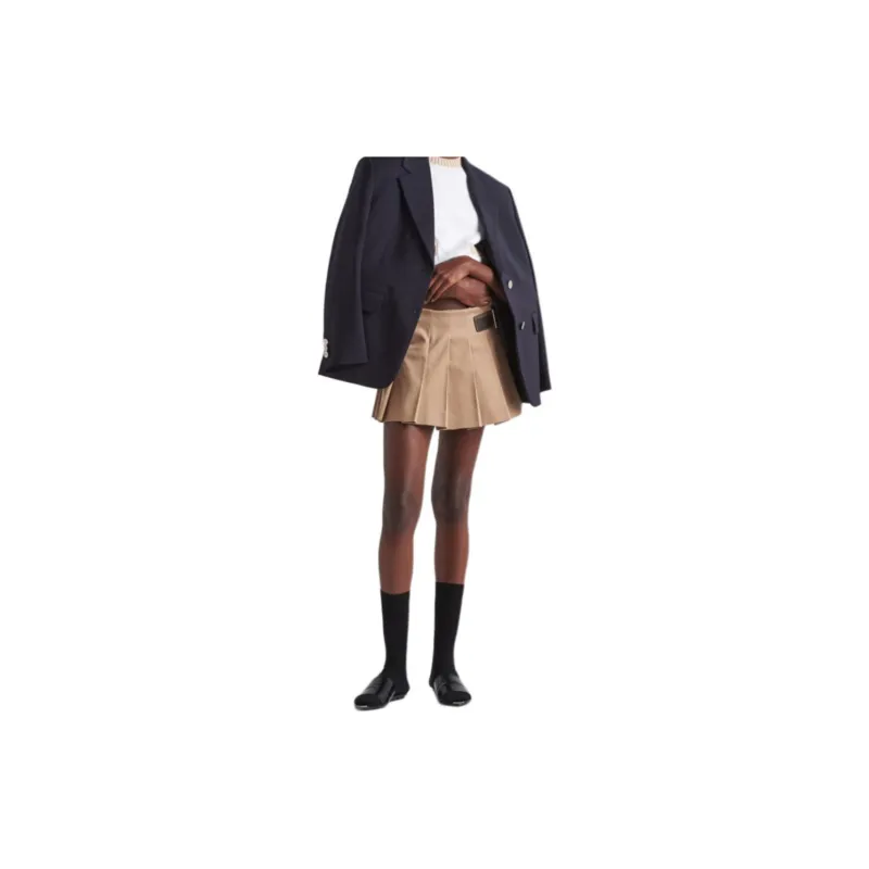 PRADA Buckled Pleated Miniskirt-2