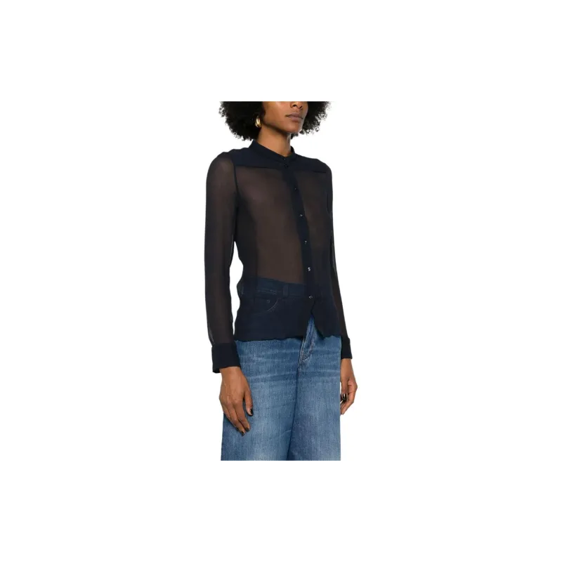 Chloé Sheer Button Up Blouse-3