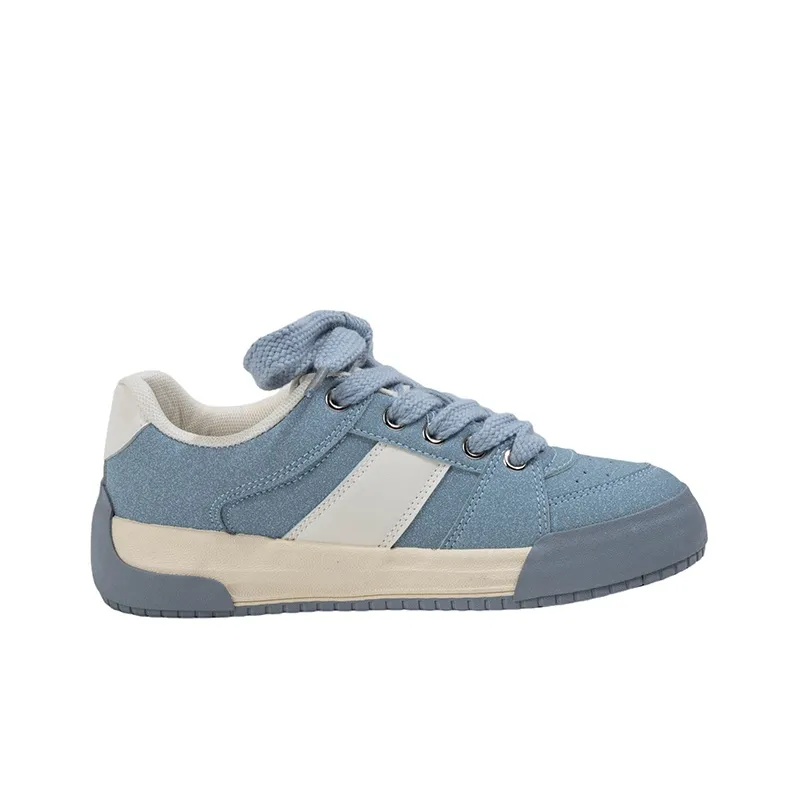 MINGKUANG Street Style Color Block Slip Resistant, Abrasion Resistant, Lightweight Low Top Skateboard Shoes Women's-7