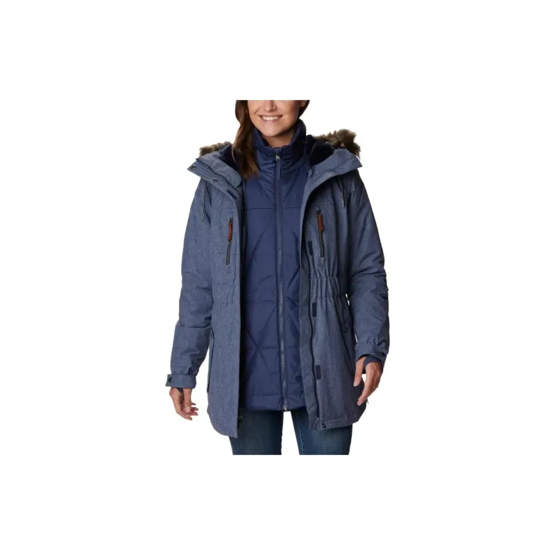 Columbia Payton Pass Windbreaker Jackets Women's Blue-4