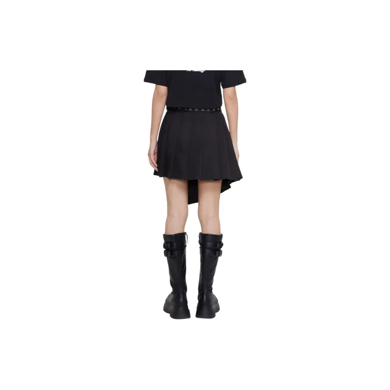 TSMLXLT Casual Short Skirts Women's Midnight Black-3