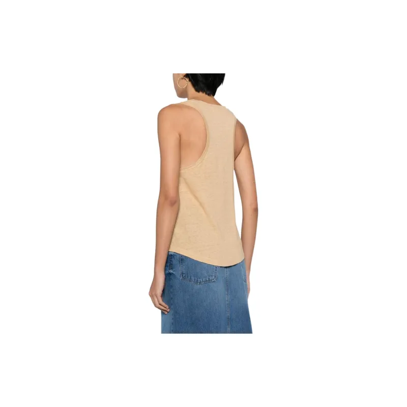 ISABEL MARANT ETOILE Arielle Linen Tank Top-2