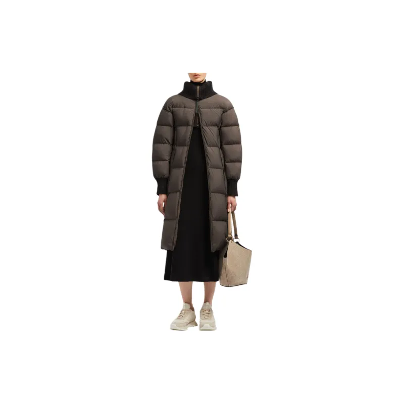 Moncler Down Jacket Women's Brown-2