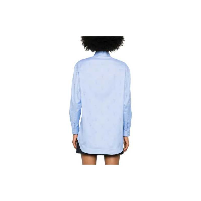 GUCCI Oxford Collared Long Sleeve Shirt-2