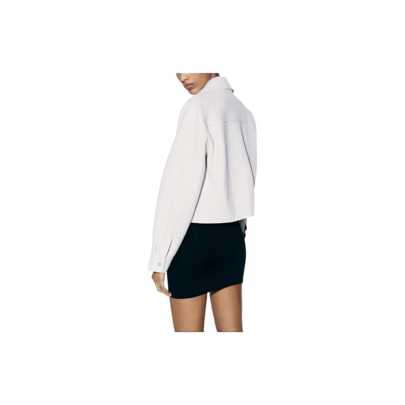 ZARA Jackets Coats Women's White-3