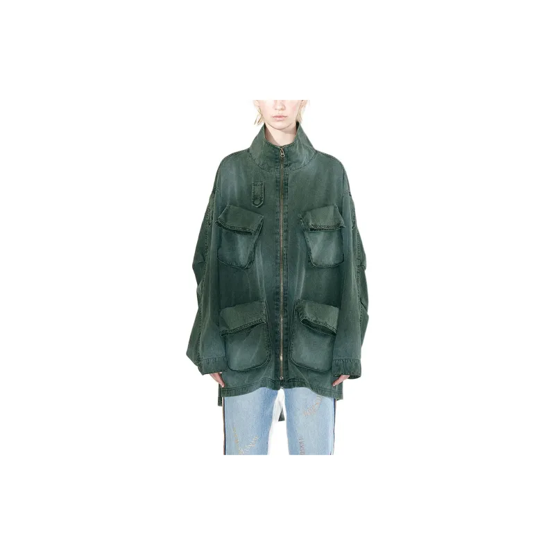 Open Yy CARGO POCKET FIELD JACKET Jackets Coats Unisex KHAKI/Khaki-2