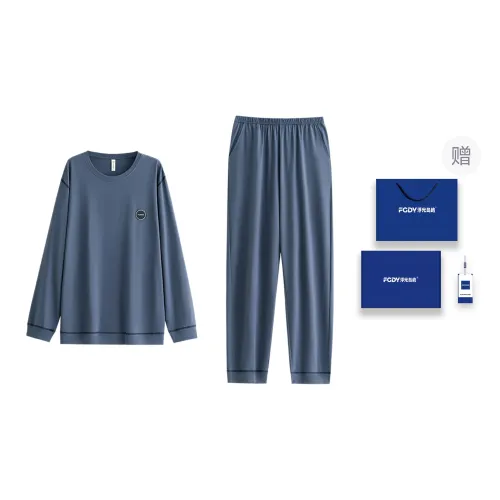 Floating Light Islands Pajama Set Gift Box Set Men's Blue