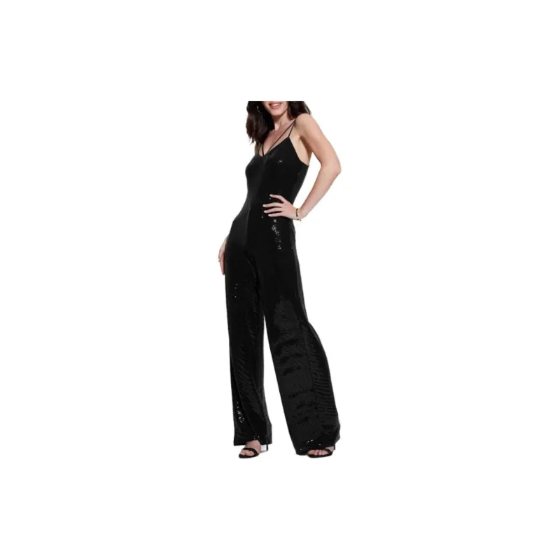 GUESS Fiarra Disco Jumpsuit Jumpsuit Women's Black-1