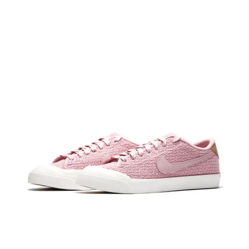 Nike All Court 2 Anti Slip Wear Resistant Low Top Skateboard Shoes Women's Pink-2